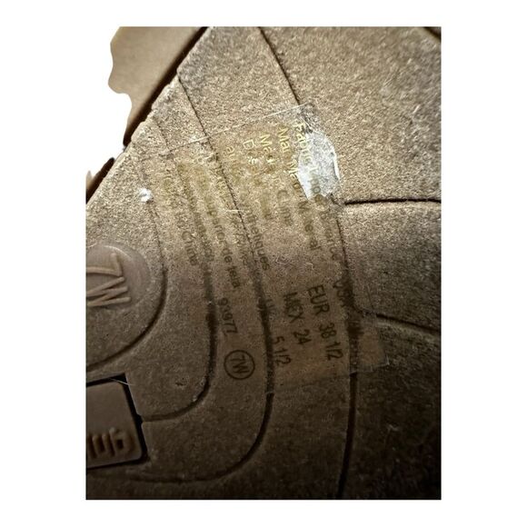 Montego Bay club orange canvas espadrilles peep toe wedges size 7W - Picture 9 of 9